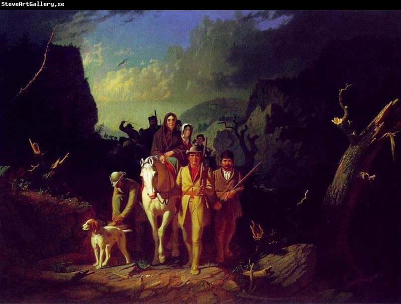 George Caleb Bingham Daniel Boone Escorting Settlers through the Cumberland Gap